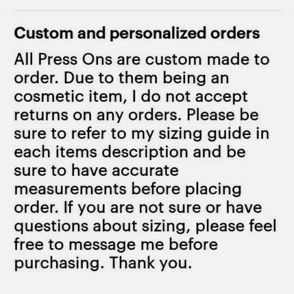 Handmade XL Coffin Hard Gel Press On Nails - Picture 6 of 6